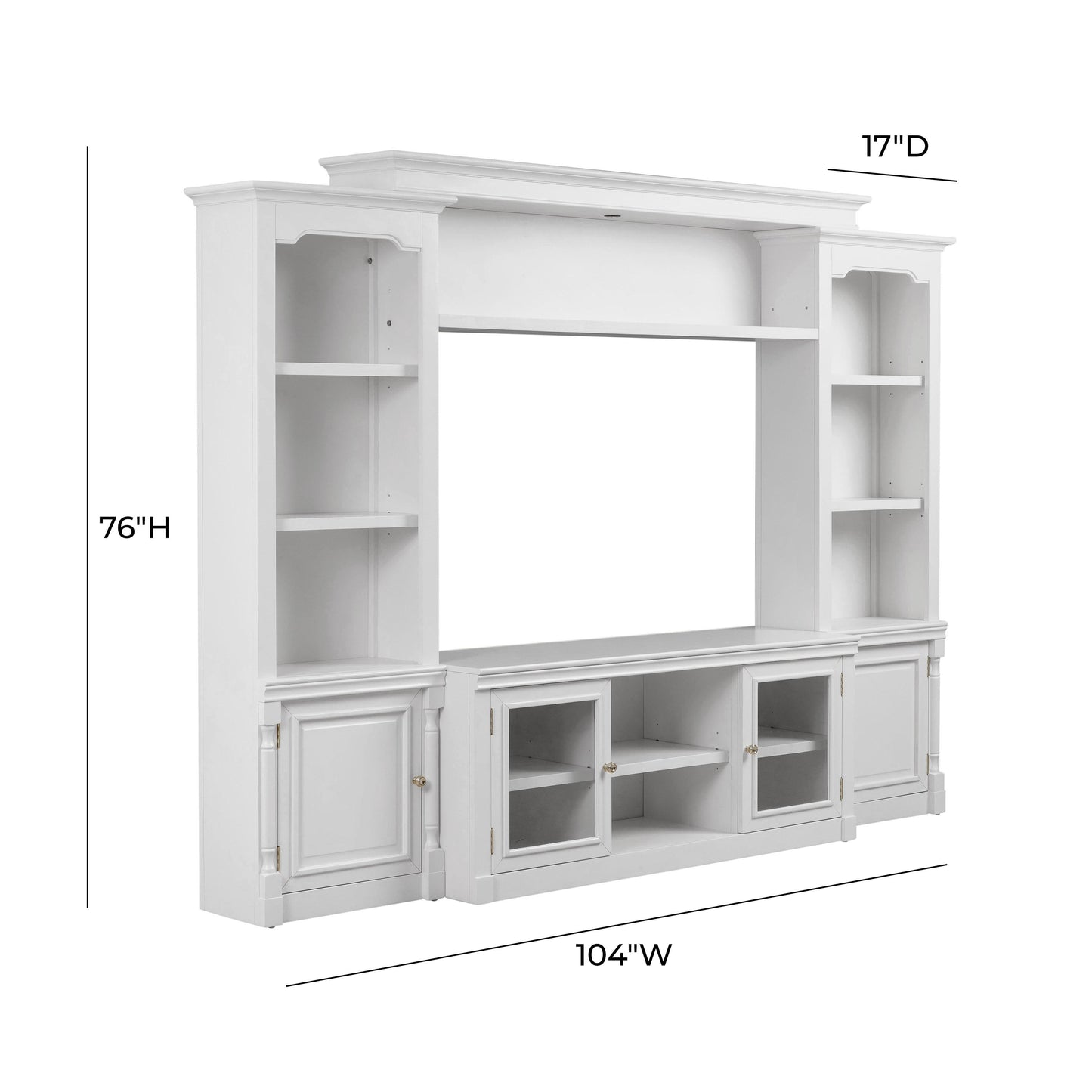 presby white entertainment center for tvs up to 65"