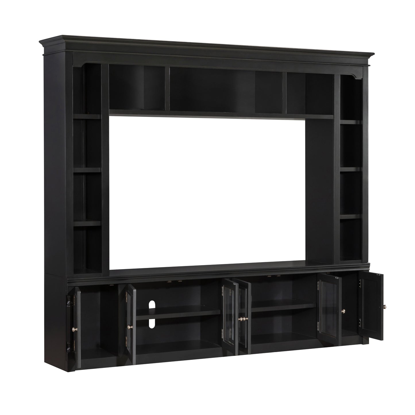 presby charcoal entertainment center for tvs up to 75"