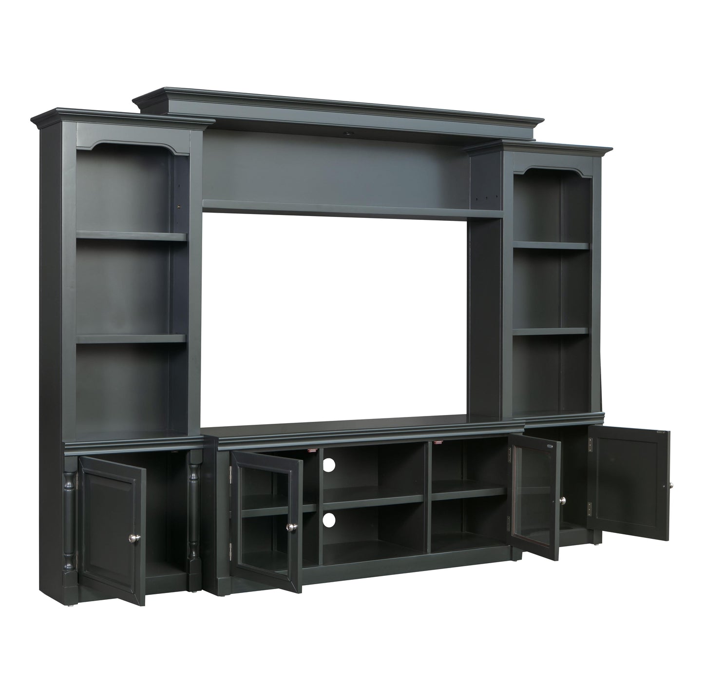 presby charcoal entertainment center for tvs up to 65"