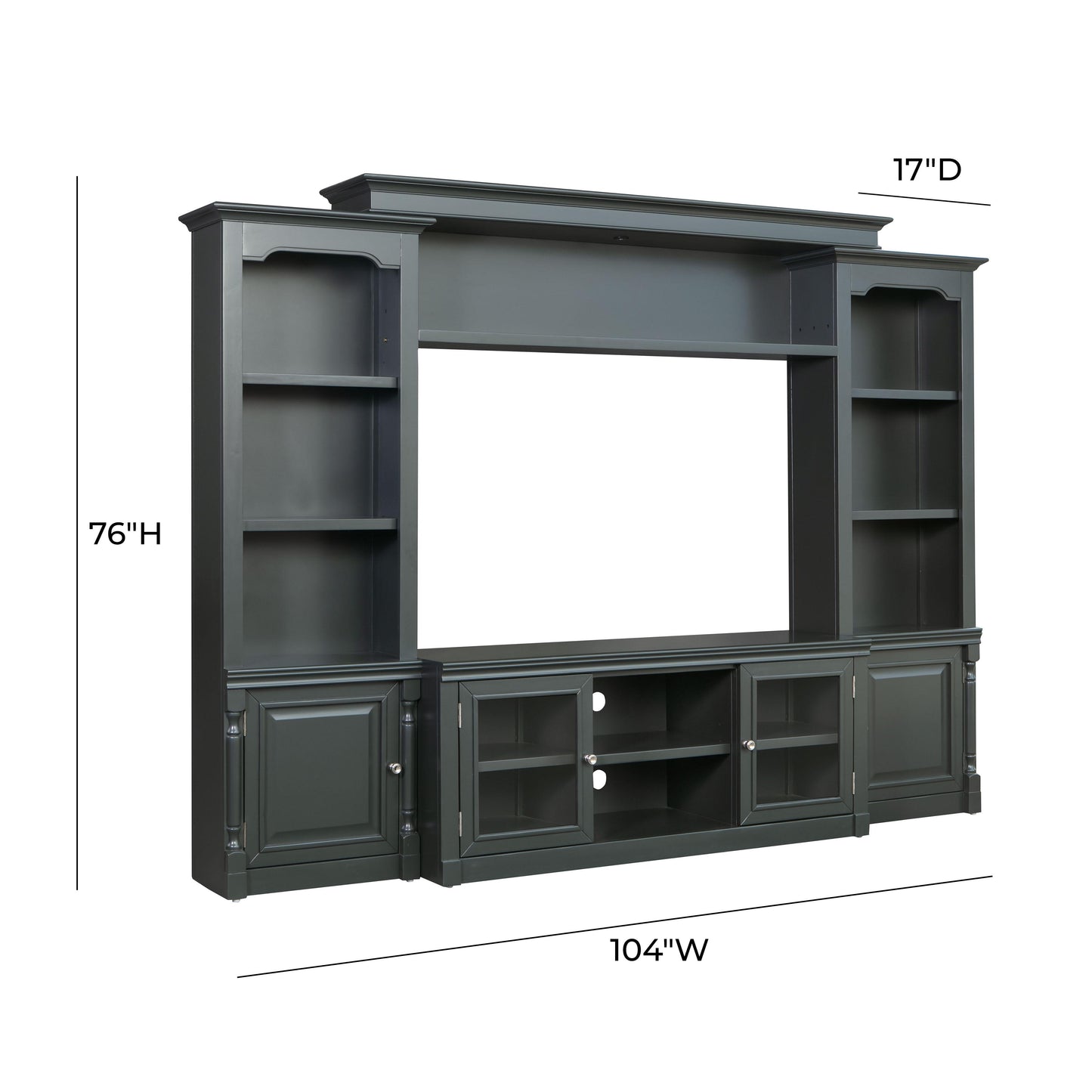 presby charcoal entertainment center for tvs up to 65"