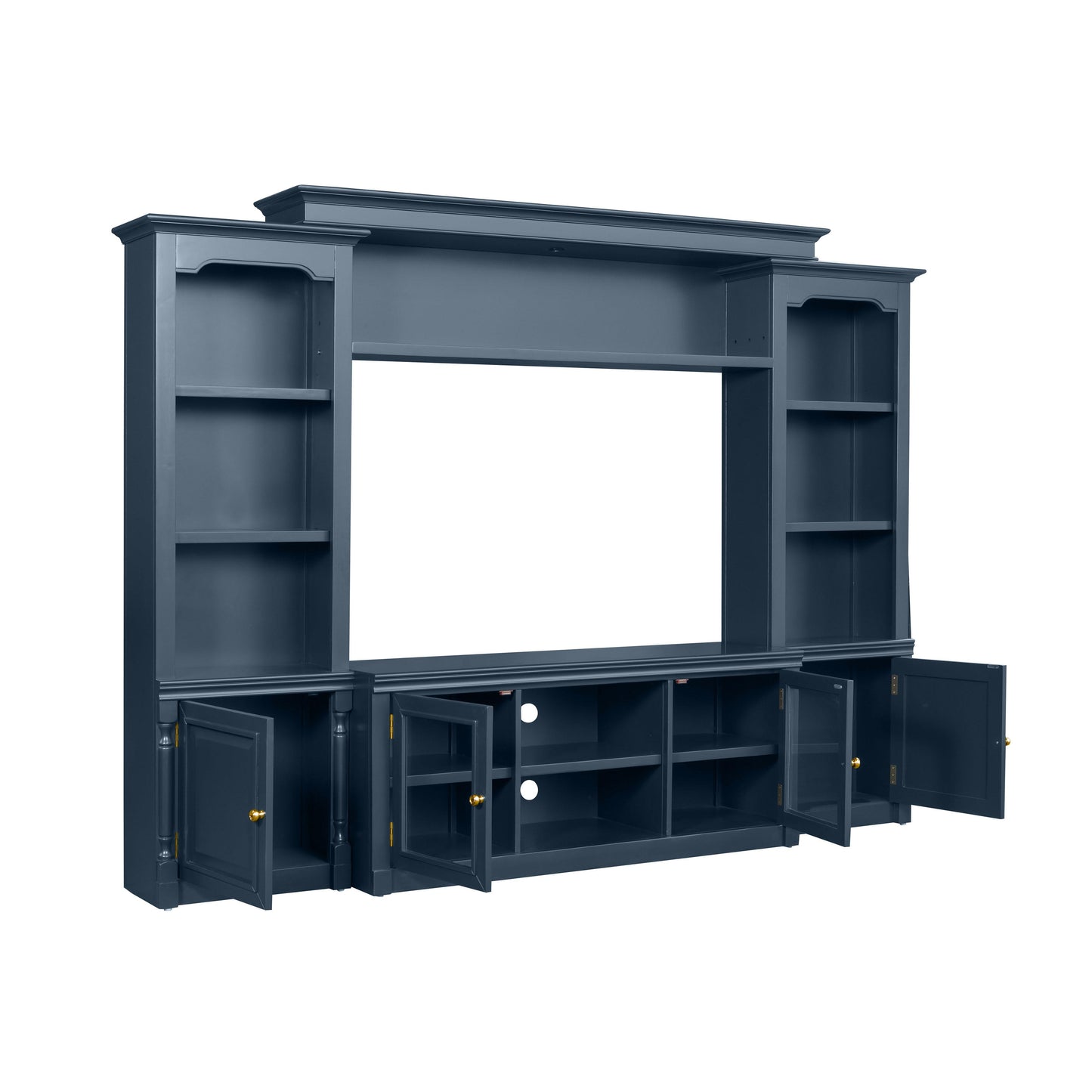 presby blue entertainment center for tvs up to 65"