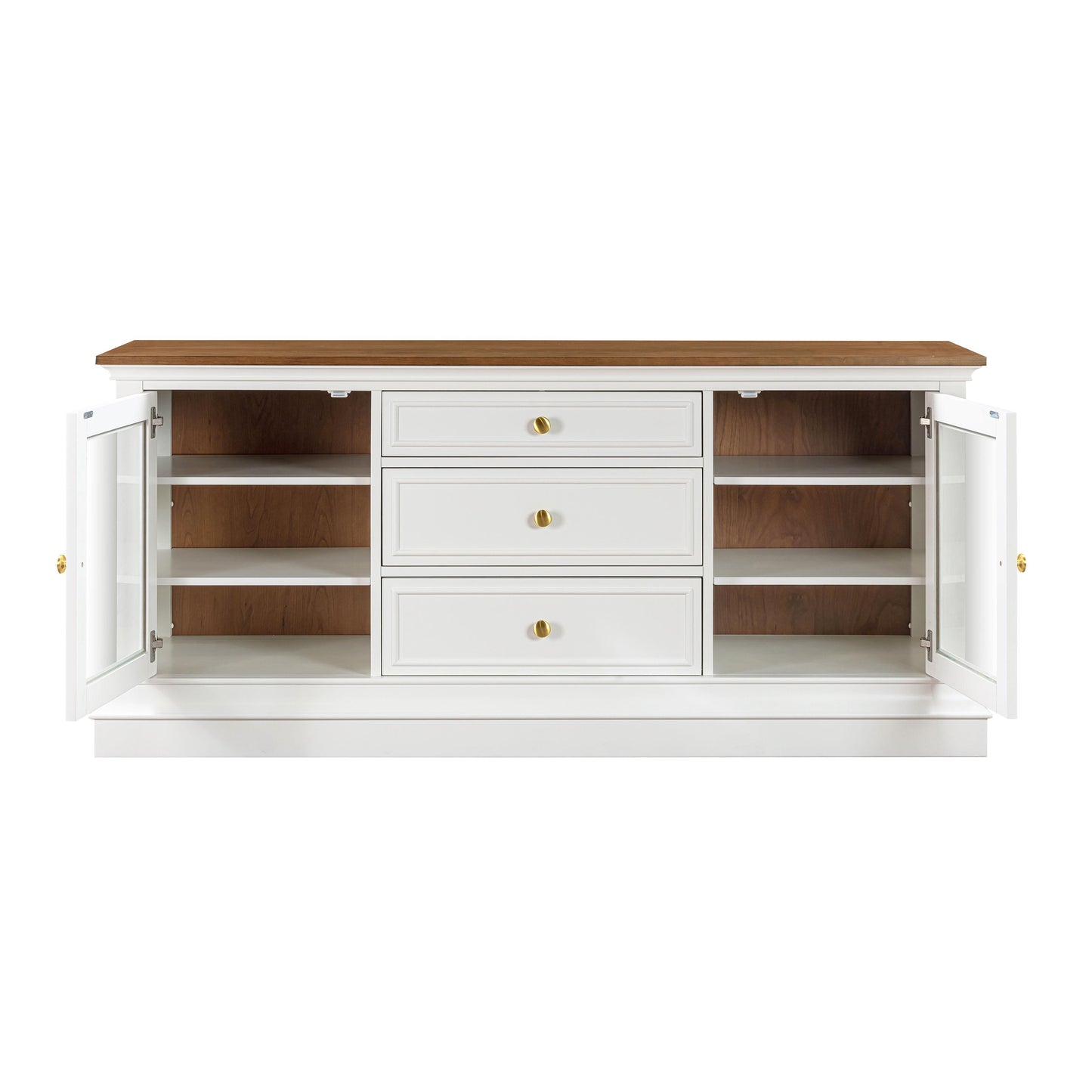 giselle white entertainment console