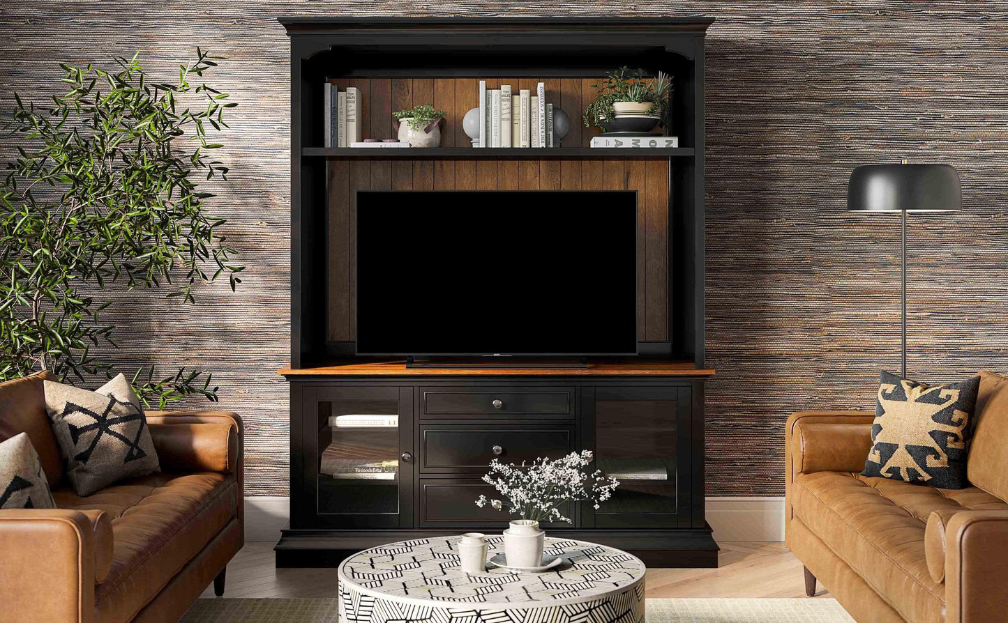 giselle charcoal entertainment center for tvs up to 70"