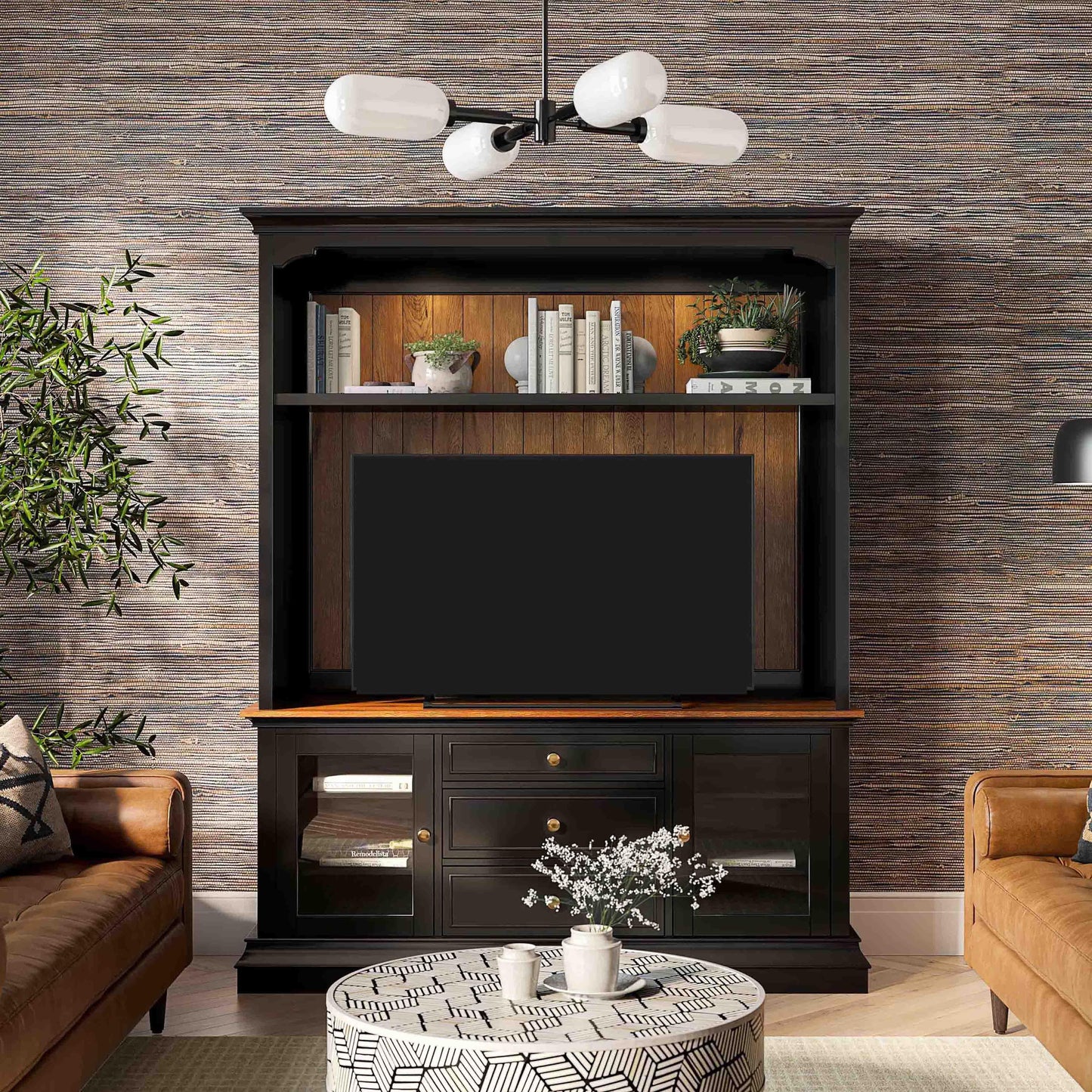 giselle charcoal entertainment center for tvs up to 70"