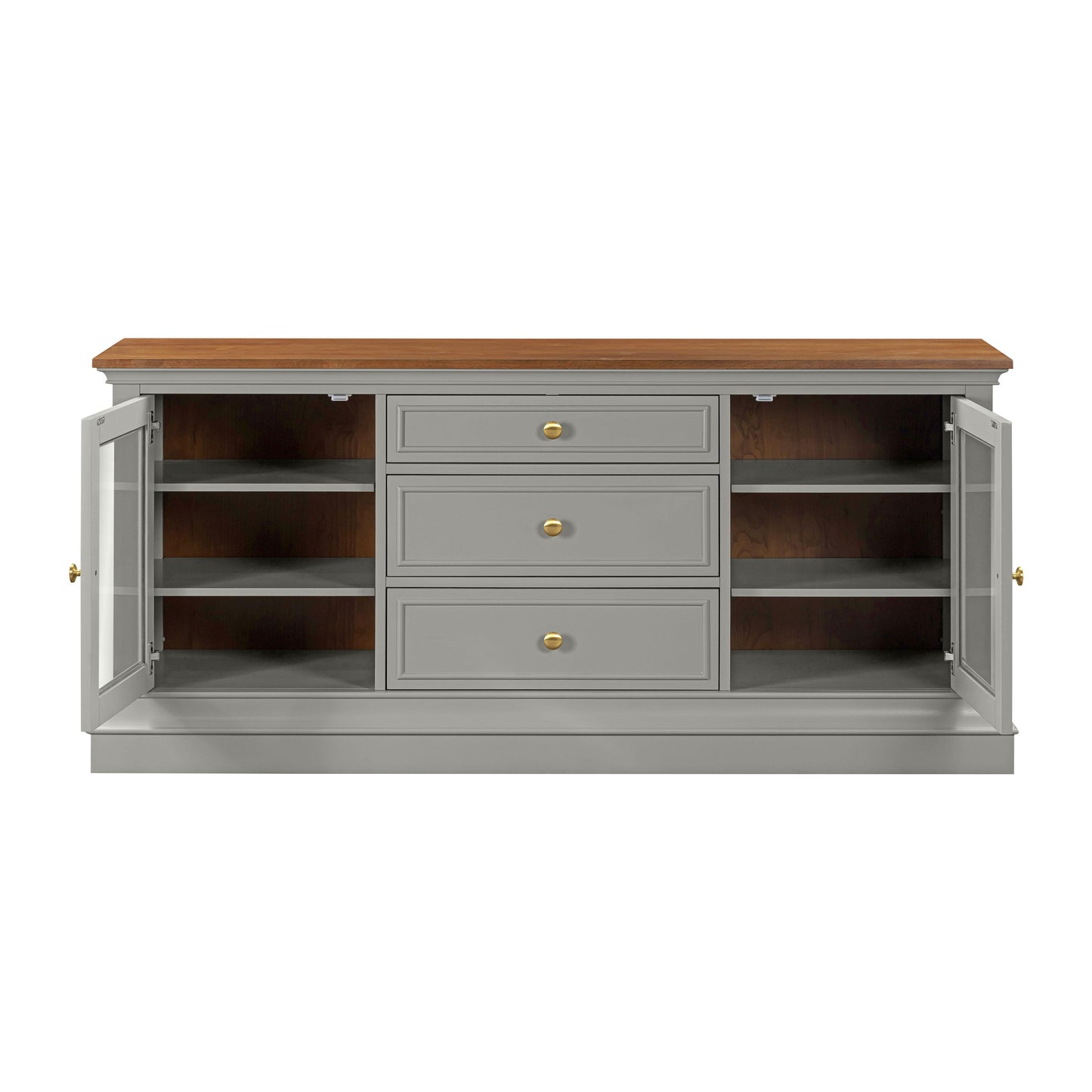 giselle gray entertainment console