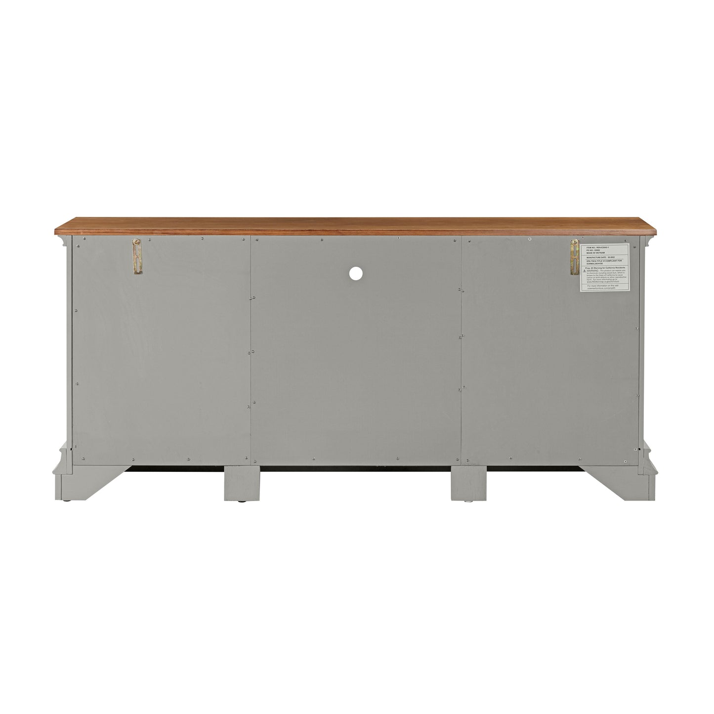 giselle gray entertainment console