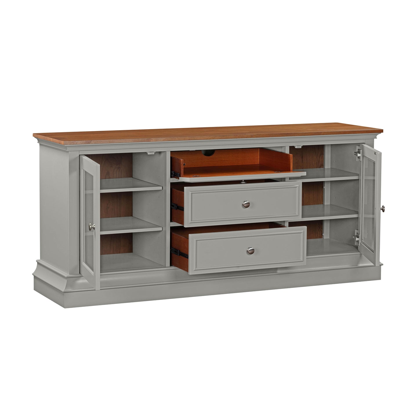 giselle gray entertainment console