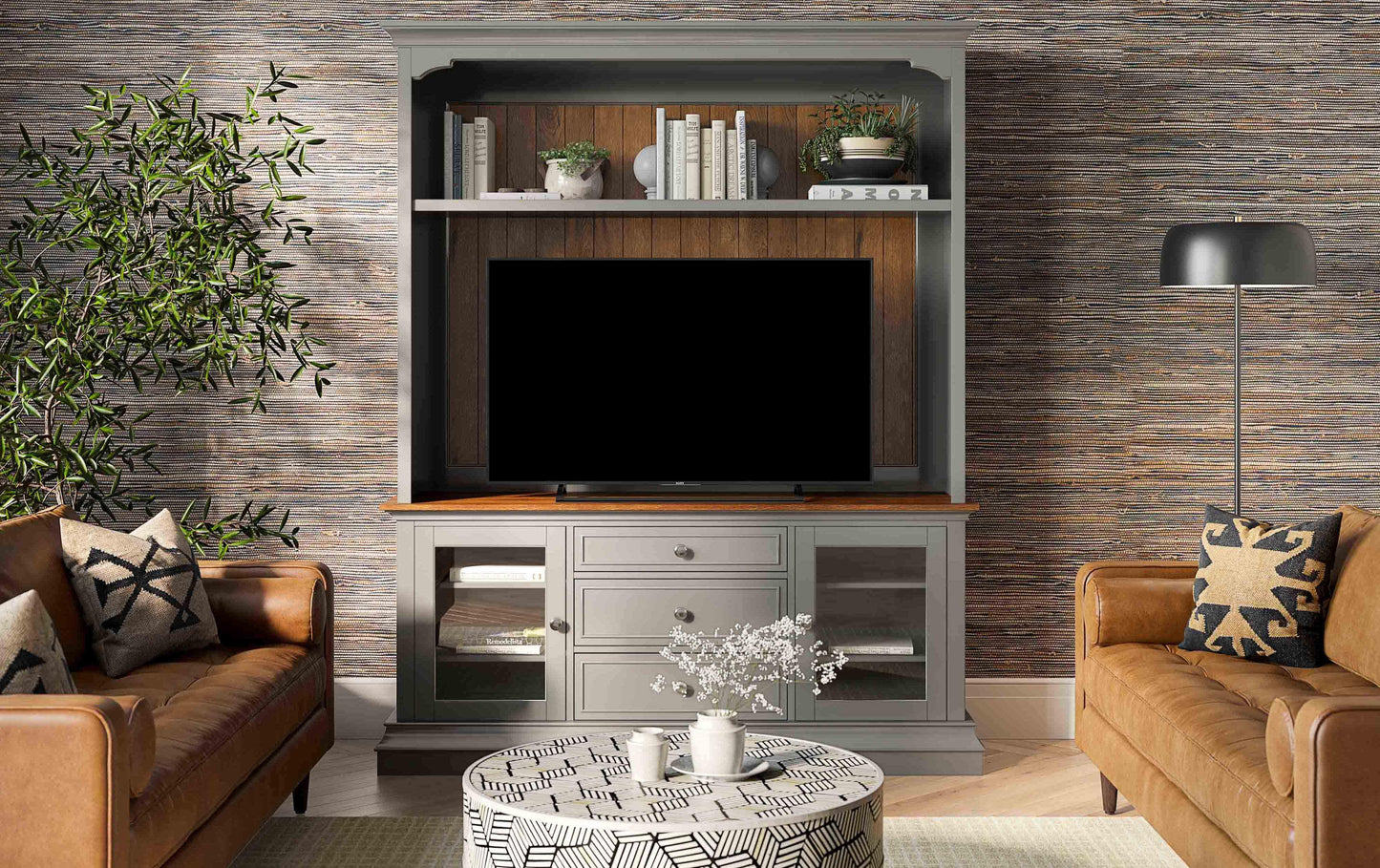 giselle gray entertainment center for tvs up to 70"