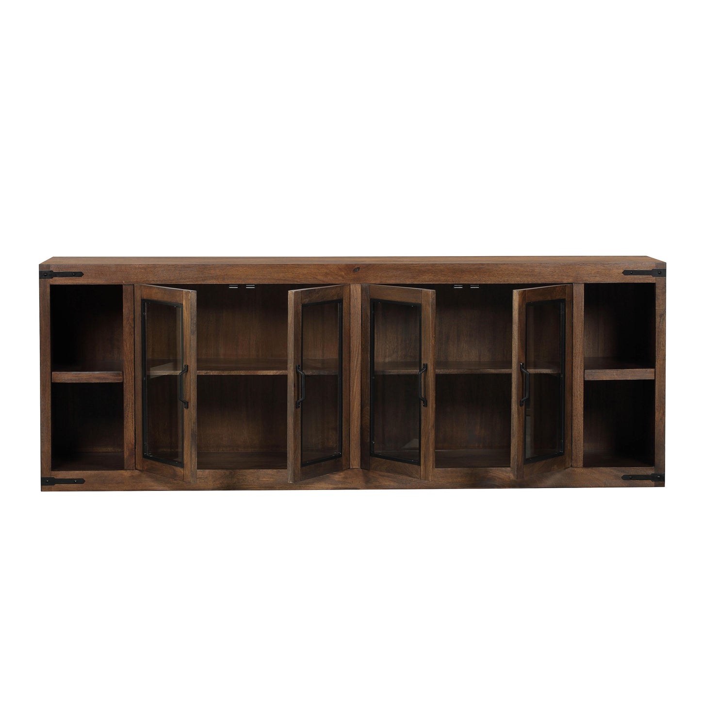 eye rustic brown tv console