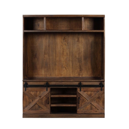 Tulum Rustic Brown Entertainment Center