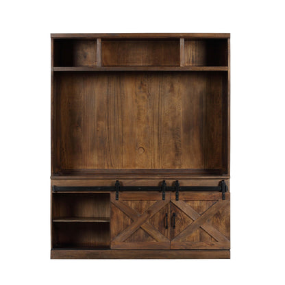 Tulum Rustic Brown Entertainment Center