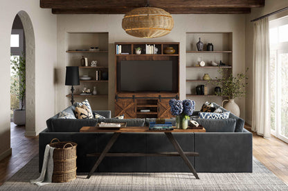 Tulum Rustic Brown Entertainment Center