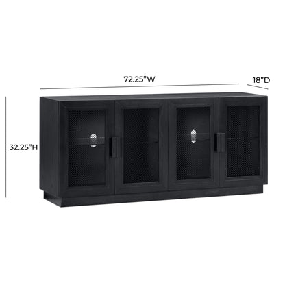 Vari Black Wood Media Console