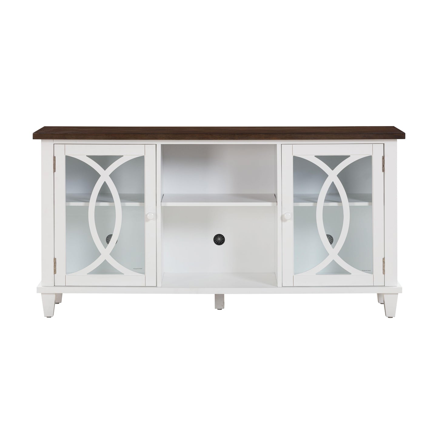 virginia white 60" console