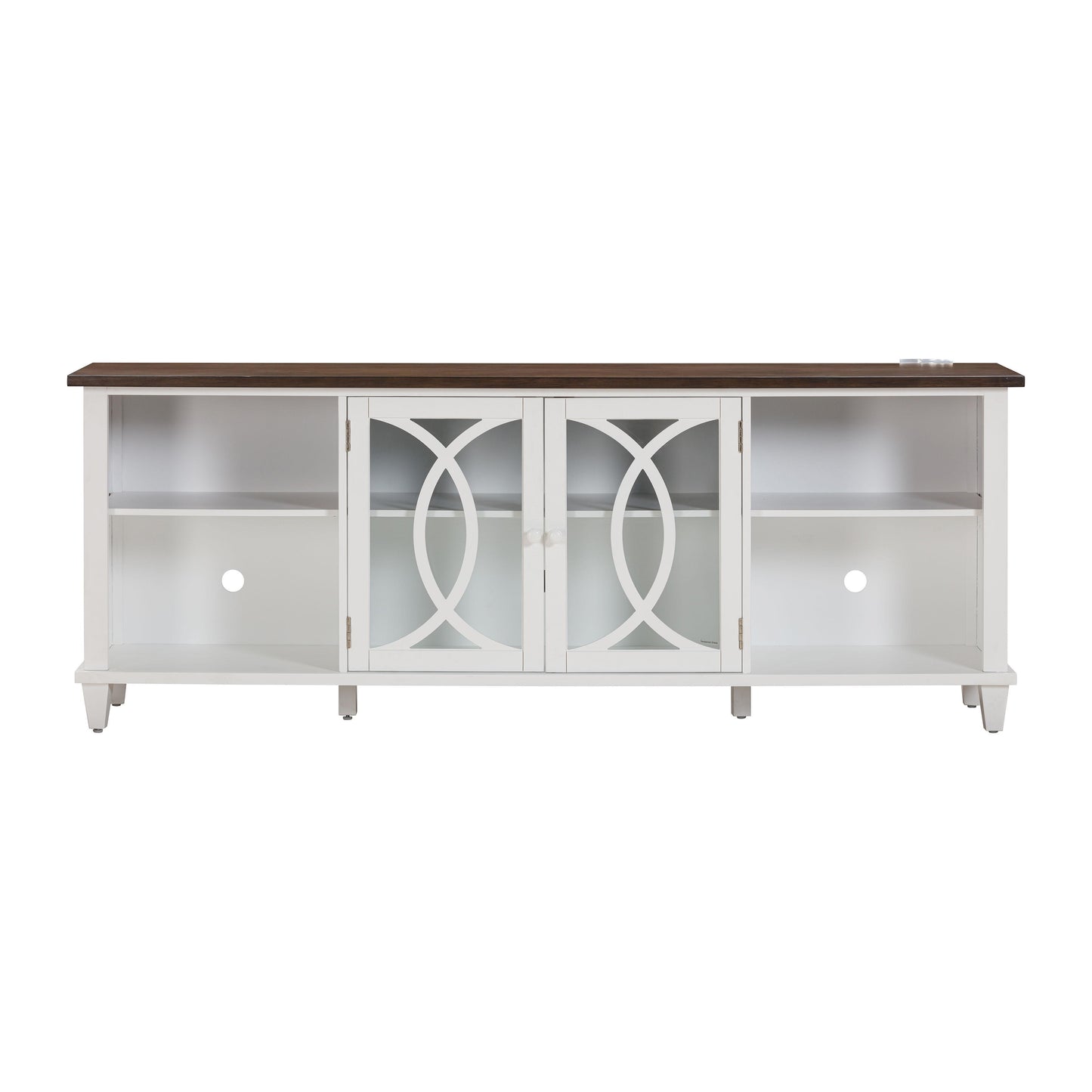 virginia white 80" console