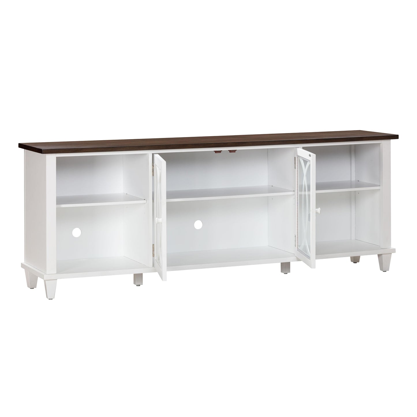 virginia white 80" console