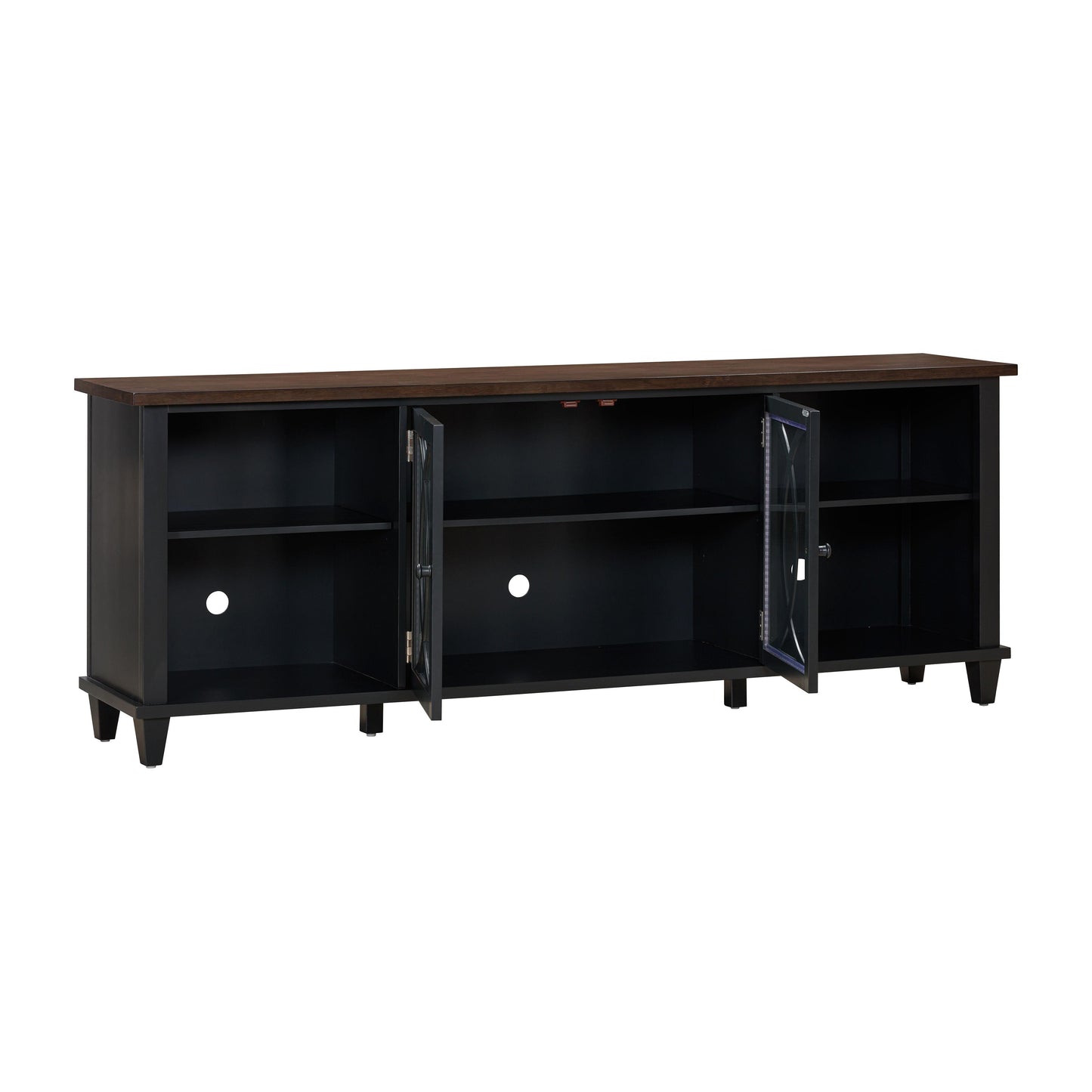 virginia charcoal 80" console