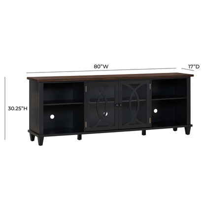 Virginia Charcoal 80" Console