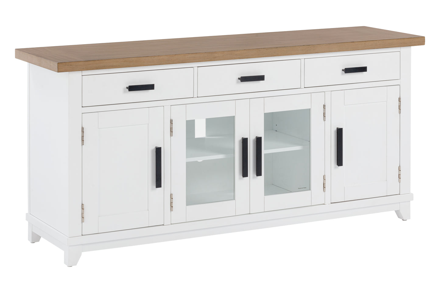 leah white 62" entertainment console