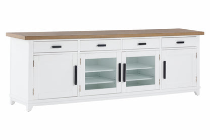 Leah White 92" Entertainment Console