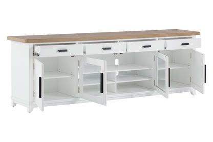 Leah White 92" Entertainment Console