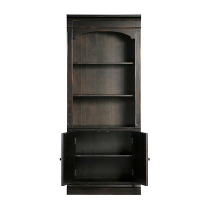 Famke Black Bookcase