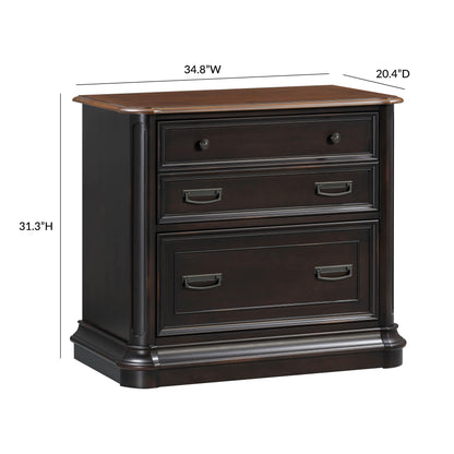 Famke Black File Cabinet