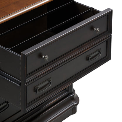 Famke Black File Cabinet