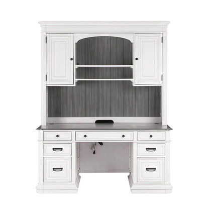 Famke White Credenza & Hutch SET