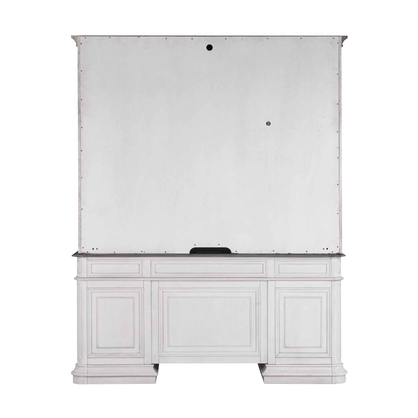 famke white credenza & hutch set