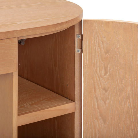 Giselle Navarre 64" Wood Executive Desk With Storage - image 8