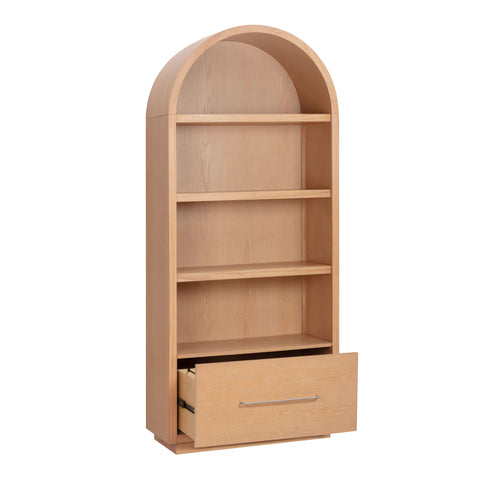 Giselle Navarre Wood Bookcase With File Drawer - image 5