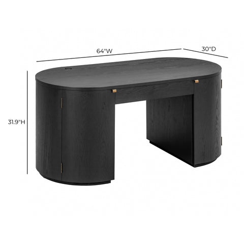 Giselle Navarre 64" Wood Executive Desk With Storage - image 10