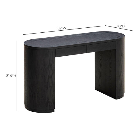 Giselle Navarre 52" Wood 2-Drawer Writing Desk - image 9