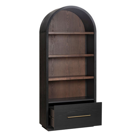 Giselle Navarre Wood Bookcase With File Drawer - image 6