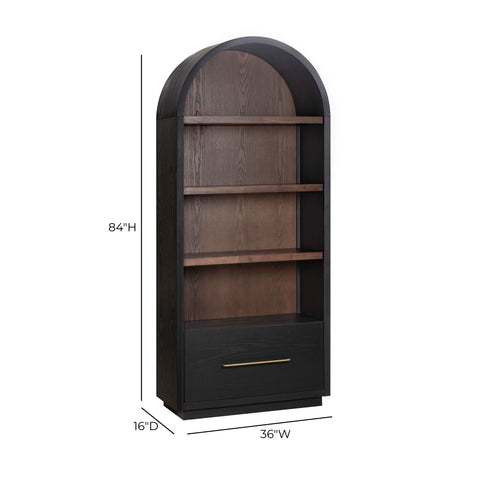 Giselle Navarre Wood Bookcase With File Drawer - image 9