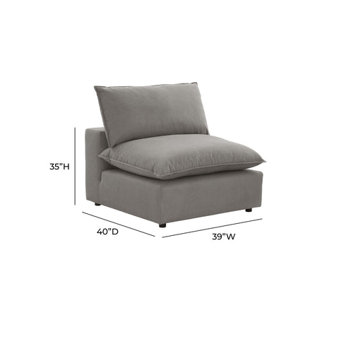 Ines Castaigne Performance Fabric Modular Armless Chair - image 7