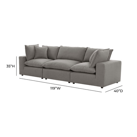 Ines Castaigne 120" Performance Fabric Modular Sofa - image 6