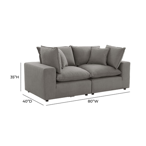 Ines Castaigne 80" Modular Loveseat - image 7