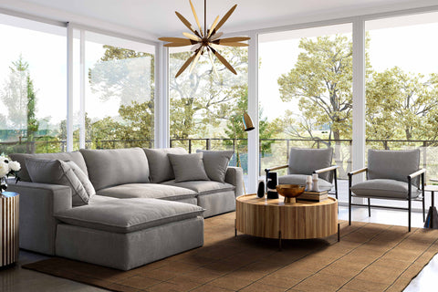 Ines Castaigne 4-Piece Performance Fabric Modular Sectional - image 2