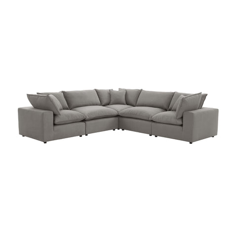 Ines Castaigne 5-Piece Performance Fabric Modular L-Sectional - image 1