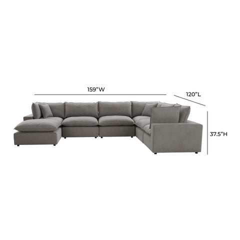 Ines Castaigne 7-Piece Performance Fabric Modular Large Chaise Sectional - image 7