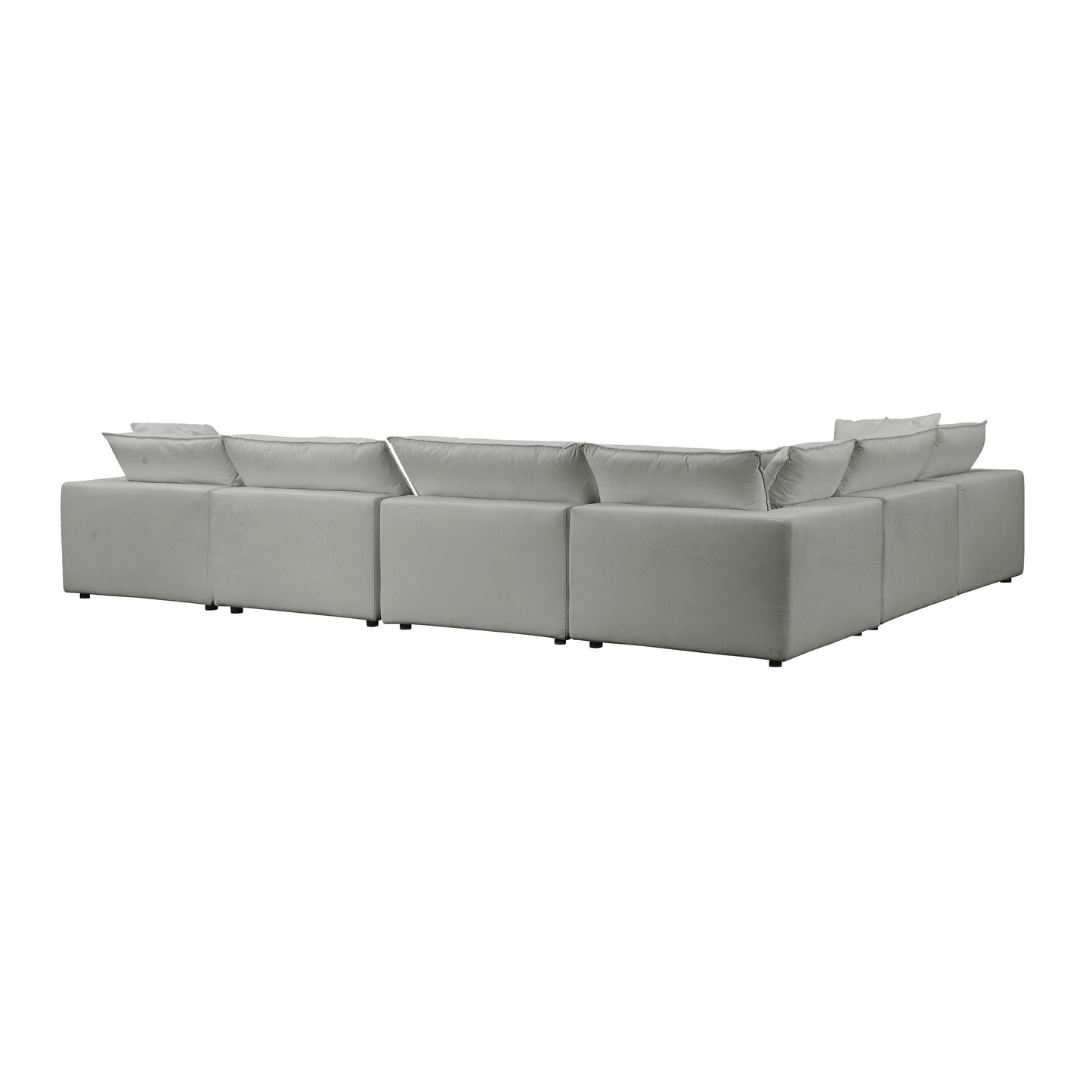 grace slate modular large chaise sectional