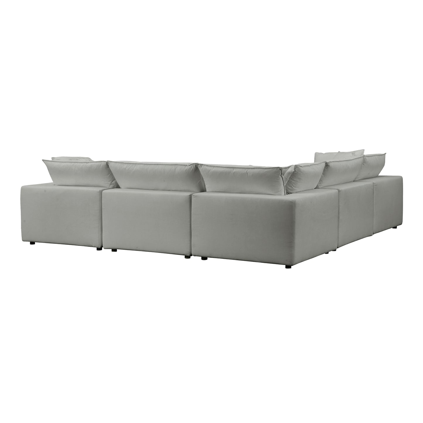 grace slate modular large chaise sectional