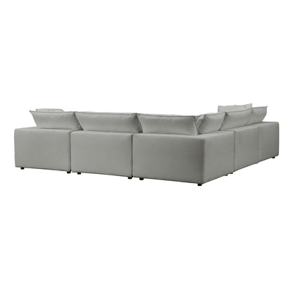 Grace Slate Modular Large Chaise Sectional