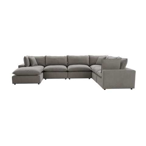 Ines Castaigne 7-Piece Performance Fabric Modular Large Chaise Sectional - image 3