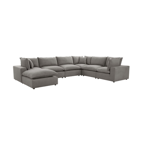 Ines Castaigne 7-Piece Performance Fabric Modular Large Chaise Sectional - image 1