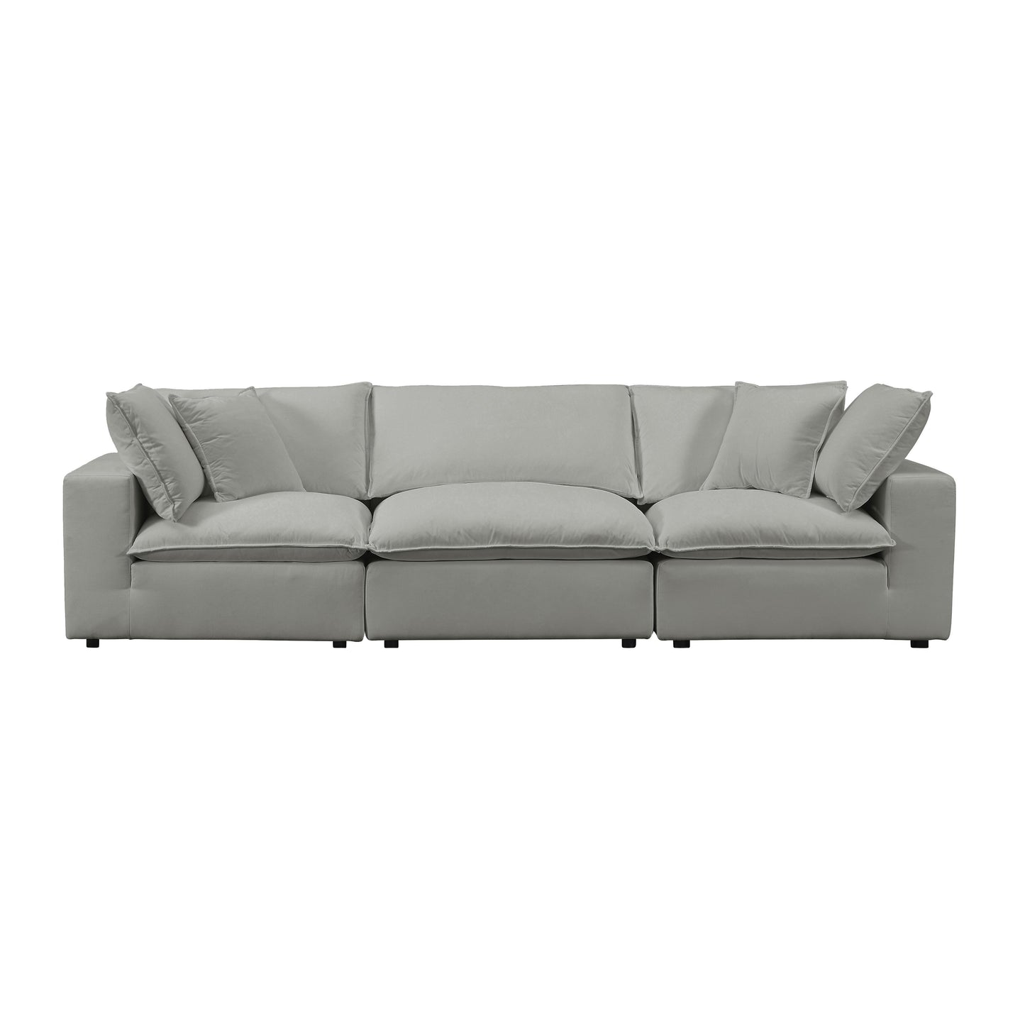 grace slate modular sofa