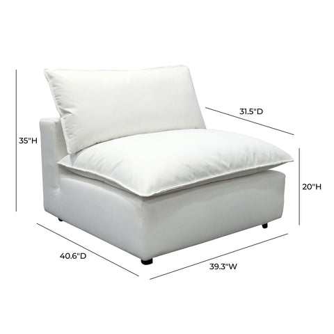 Ines Castaigne Performance Fabric Modular Armless Chair - image 7