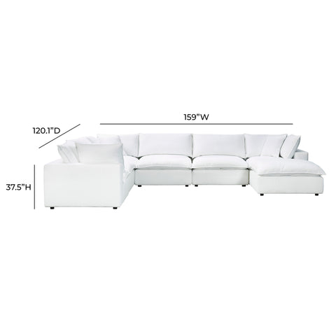 Ines Castaigne 7-Piece Performance Fabric Modular Large Chaise Sectional - image 6